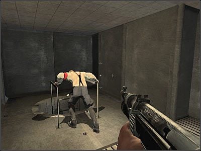 Musisz się oczywiście skierować na niższy poziom - Poziom trzeci (cz.6) | Akt 3 - Londyn | Turning Point: Fall of Liberty - Turning Point: Fall of Liberty - poradnik do gry