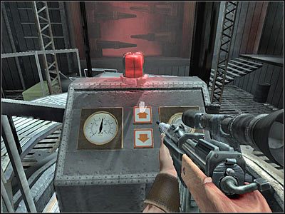 Na koniec musisz jedynie zbliżyć się do ukazanej na screenie bomby - Poziom trzeci (cz.8) | Akt 3 - Londyn | Turning Point: Fall of Liberty - Turning Point: Fall of Liberty - poradnik do gry