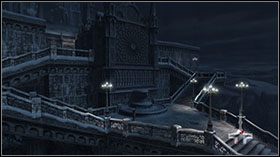 Możesz iść tylko w jednym kierunku, więc gdy dotrzesz do drzwi, przejdź przez nie - [Mission 03] The White Fang | Devil May Cry 4 - Devil May Cry 4 - Xbox 360 - poradnik do gry