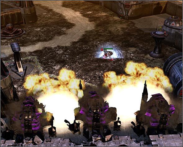 Wysadź elektrownie w powietrze, a Obeliski Światła przestaną być zagrożeniem. - Akt 2 - Zdrada Kilian Qatar - Command & Conquer 3: Gniew Kanea - poradnik do gry