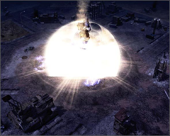 Atak jądrowy na jedną z platform konstrukcyjnych Obcych. - Akt 2 - Serca i umysły - Command & Conquer 3: Gniew Kanea - poradnik do gry