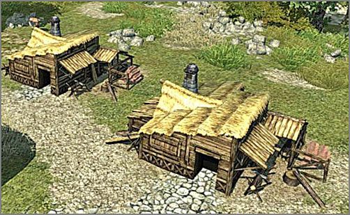 Pracownia drwala - powinna być budowana w pierwszej kolejności, najlepiej najdalej jak się da od centrali miejskiej, zalecana liczba na początek to przynajmniej 2 budynki tego typu - Etap I | Budujemy miasto w Imperium Romanum - Imperium Romanum - poradnik do gry