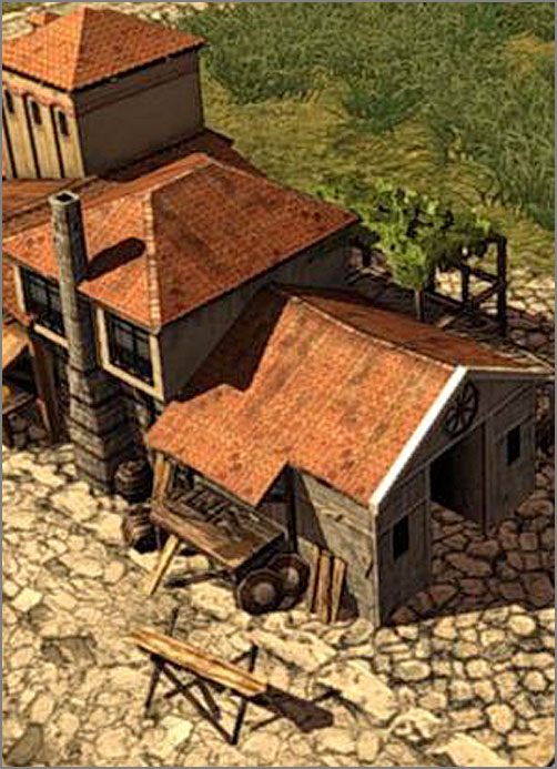 Budujemy Sklep z Bronią, będzie on wytwarzał broń z drewna: łuki niezbędne dla łuczników - Etap II (cz.2) | Budujemy miasto w Imperium Romanum - Imperium Romanum - poradnik do gry