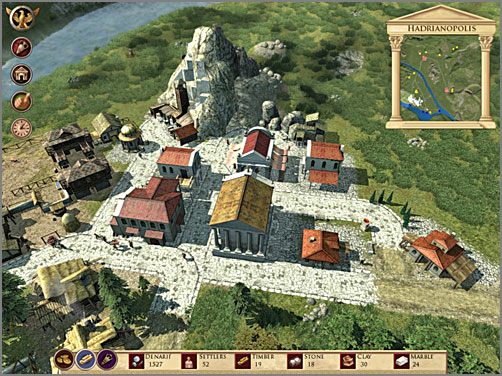 Tak mniej więcej powinno wyglądać początkowe stadium osiedla górniczego - Etap IV | Budujemy miasto w Imperium Romanum - Imperium Romanum - poradnik do gry