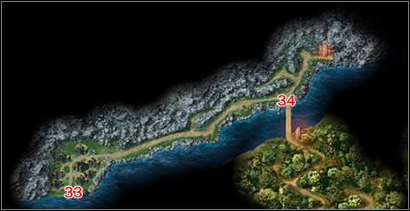 Wychodząc po drugiej stronie jaskiń, skieruj się do zniszczonej wioski rybackiej na zachodzie - Oaza, Zniszczona wioska | Lokacje w Legend Hand of God - Legend: Hand of God - poradnik do gry