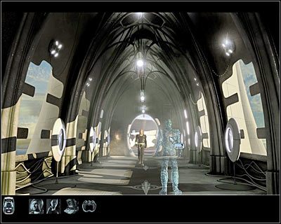 Powinieneś tu spotkać pracownika technicznego (screen), z którym należy oczywiście porozmawiać - Rozdział 1 - Apartamenty (cz.3) | Perry Rhodan Dziedzictwo Przeszłości - Perry Rhodan: Dziedzictwo Przeszłości - poradnik do gry