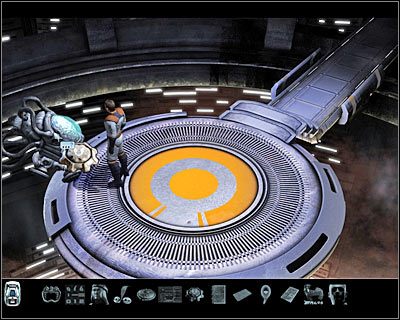 Ponownie porozmawiaj z Kari, a konkretnie przeciągnij na jej postać ikonę drugiej karty identyfikacyjnej, którą odnalazłeś w laboratorium (screen) - Rozdział 2 - Akademia Waringer (cz.4) | Perry Rhodan Dziedzictwo Przeszłości - Perry Rhodan: Dziedzictwo Przeszłości - poradnik do gry