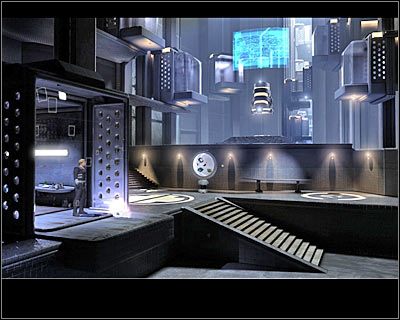 Skieruj się w górę i skorzystaj z bardzo słabo widocznego przycisku - Rozdział 2 - Akademia Waringer (cz.8) | Perry Rhodan Dziedzictwo Przeszłości - Perry Rhodan: Dziedzictwo Przeszłości - poradnik do gry