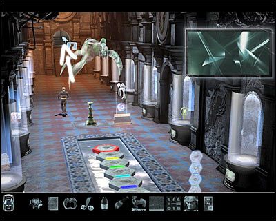 Znajdziesz się w pomieszczeniu z dużym robotem - Rozdział 3 - Muzeum (cz.1) | Perry Rhodan Dziedzictwo Przeszłości - Perry Rhodan: Dziedzictwo Przeszłości - poradnik do gry