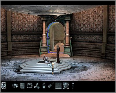 Jeśli chcesz, możesz wysłuchać kolejnego przemówienia wirtualnego przewodnika, lecz nie jest to konieczne - Rozdział 3 - Muzeum (cz.2) | Perry Rhodan Dziedzictwo Przeszłości - Perry Rhodan: Dziedzictwo Przeszłości - poradnik do gry