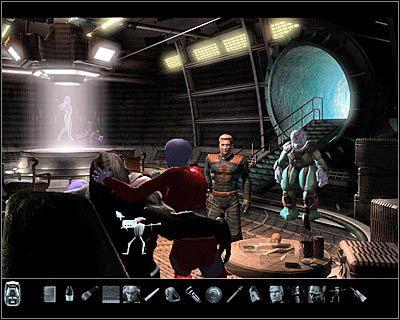 Celowo nie wspomniałem o wchodzeniu do kliniki, albowiem po dotarciu na miejsce okaże się, że klinika aktualnie jest nieczynna (screen) - Rozdział 4 - Gom Callaedus - Górna strefa (cz.4) | Perry Rhodan - Perry Rhodan: Dziedzictwo Przeszłości - poradnik do gry