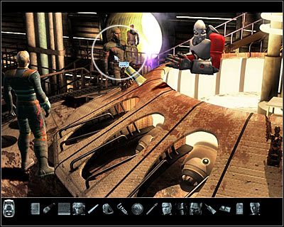 Musisz teraz skierować się na piętro - Rozdział 4 - Gom Callaedus - Górna strefa (cz.5) | Perry Rhodan - Perry Rhodan: Dziedzictwo Przeszłości - poradnik do gry