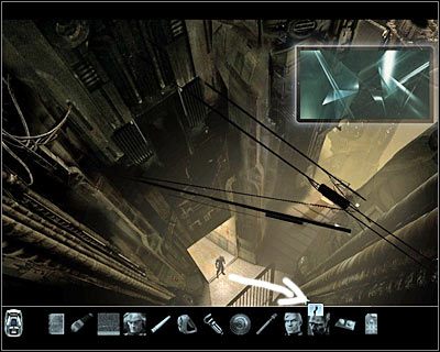 Po znalezieniu się w nowym pomieszczeniu udaj się w stronę dolnej części ekranu - Rozdział 5 - Gom Callaedus - Dolna strefa (cz.1) | Perry Rhodan - Perry Rhodan: Dziedzictwo Przeszłości - poradnik do gry