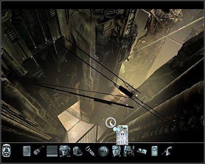 Możesz wreszcie skorzystać ze środka transportu, dzięki któremu dotrzesz do dalszej części kompleksu - Rozdział 5 - Gom Callaedus - Dolna strefa (cz.2) | Perry Rhodan - Perry Rhodan: Dziedzictwo Przeszłości - poradnik do gry