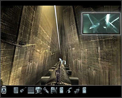 Będziesz musiał wykonać tam kilka czynności, dzięki czemu stanie się możliwe dotarcie na widoczną w tle platformę - Rozdział 5 - Gom Callaedus - Dolna strefa (cz.4) | Perry Rhodan - Perry Rhodan: Dziedzictwo Przeszłości - poradnik do gry