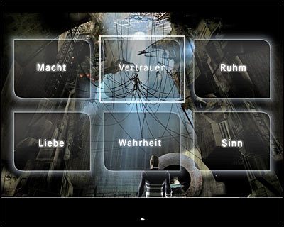 Przeciągnij kilka ikon z paska zadań w celu postawienia swojemu rozmówcy dodatkowych pytań - Rozdział 5 - Gom Callaedus - Dolna strefa (cz.6) | Perry Rhodan - Perry Rhodan: Dziedzictwo Przeszłości - poradnik do gry