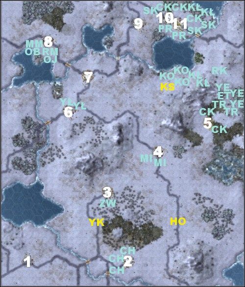 15 tur - ocena złota: 350 $ , Okrutni szaleńcy , Wielki sztandar Ugrauma - Misja 8 - Pułapka na króla | Orkowie | Fantasy Wars - Fantasy Wars - poradnik do gry