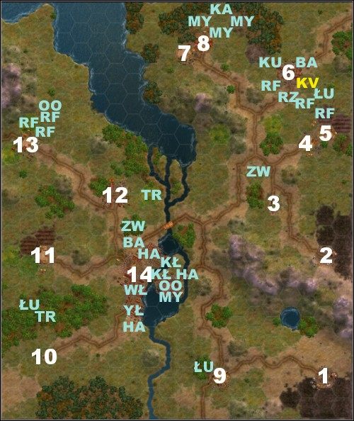 12 tur - ocena złota: 250 $ , Goblinohieny , Laska wiecznego ognia - Misja 5 - Upadek Freiburga | Orkowie | Fantasy Wars - Fantasy Wars - poradnik do gry