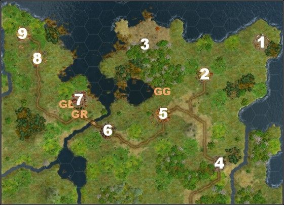 8 tur - ocena złota: 150 $ i Milicja - Misja 1 - Wiatr na stepach | Ludzie | Fantasy Wars - Fantasy Wars - poradnik do gry