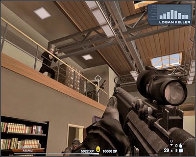 Zwróć uwagę na sojuszników, którzy wkrótce się tu zjawią - Hacjenda (cz.3) | Akt 7 - Posiadłość | Tom Clancys Rainbow Six Vegas 2 - Tom Clancys Rainbow Six Vegas 2 - poradnik do gry