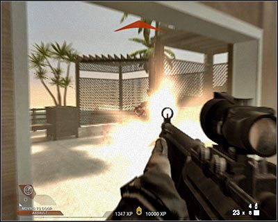 Musisz teraz kawałek zawrócić - Teren wokół posiadłości (cz.2) | Akt 7 - Posiadłość | Rainbow Six Vegas 2 - Tom Clancys Rainbow Six Vegas 2 - poradnik do gry