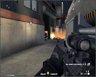 Wracaj do rozwidlenia i ruszaj w stronę oznaczonej przez grę strefy - Rafineria (cz.2) | Akt 6 - Pustynia w Newadzie | Rainbow Six Vegas 2 - Tom Clancys Rainbow Six Vegas 2 - poradnik do gry