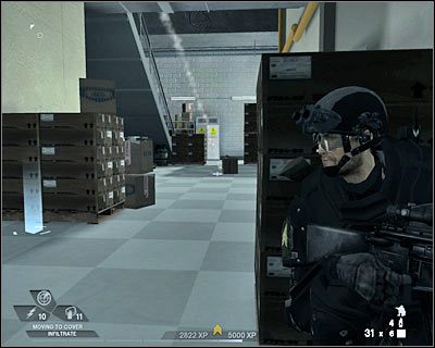 Ponownie przywołaj drużynę i skieruj się na dach budynku - Ewakuacja (cz.1) | Akt 5 - Teatr | Rainbow Six Vegas 2 - Tom Clancys Rainbow Six Vegas 2 - poradnik do gry