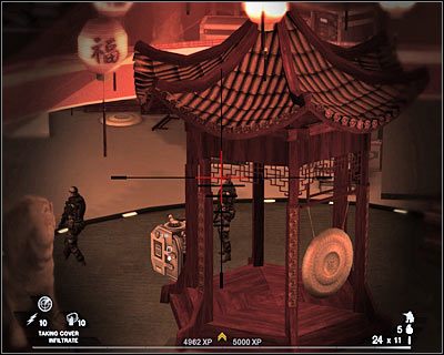 Jak się zapewne domyślasz, teraz powinieneś przedostać się na sam dół - Główna scena (cz.3) | Akt 5 - Teatr | Rainbow Six Vegas 2 - Tom Clancys Rainbow Six Vegas 2 - poradnik do gry