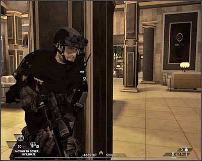 Podejdź do ocalałej kobiety i wysłuchaj rozmowy - Główna scena (cz.1) | Akt 5 - Teatr | Rainbow Six Vegas 2 - Tom Clancys Rainbow Six Vegas 2 - poradnik do gry