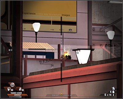 Teraz eliminuj widocznych w tle przeciwników - Kolejka (cz.1) | Akt 4 - Centrum konferencyjne | Rainbow Six Vegas 2 - Tom Clancys Rainbow Six Vegas 2 - poradnik do gry