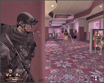 Ruszaj prosto, mając przy sobie resztę drużyny - Północna hala (cz.3) | Akt 4 - Centrum konferencyjne | Rainbow Six Vegas 2 - Tom Clancys Rainbow Six Vegas 2 - poradnik do gry