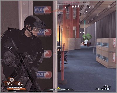 Skieruj się do jedynego możliwego wyjścia - Hala wystawowa (cz.6) | Akt 4 - Centrum konferencyjne | Rainbow Six Vegas 2 - Tom Clancys Rainbow Six Vegas 2 - poradnik do gry