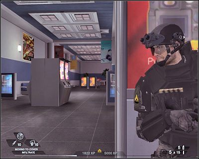 Przygotuj karabinek szturmowy i dołącz do reszty drużyny - Południowa hala (cz.3) | Akt 4 - Centrum konferencyjne | Rainbow Six Vegas 2 - Tom Clancys Rainbow Six Vegas 2 - poradnik do gry