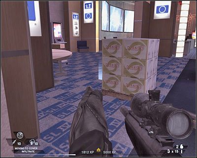 Pamiętaj o tym, że nie musisz się tu wcale śpieszyć - Południowa hala (cz.2) | Akt 4 - Centrum konferencyjne | Rainbow Six Vegas 2 - Tom Clancys Rainbow Six Vegas 2 - poradnik do gry