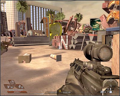 Upewnij się, że zabiłeś wszystkich wrogów, zanim zdecydujesz się wyjść z ukrycia - Pościg (cz.4) | Akt 3 - Centrum rekreacyjne | Rainbow Six Vegas 2 - Tom Clancys Rainbow Six Vegas 2 - poradnik do gry