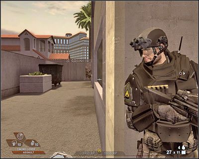 Pomimo ostrzeżenia ze strony dowództwa nie przejmuj się obecnością ludności cywilnej - Pościg (cz.1) | Akt 3 - Centrum rekreacyjne | Rainbow Six Vegas 2 - Tom Clancys Rainbow Six Vegas 2 - poradnik do gry