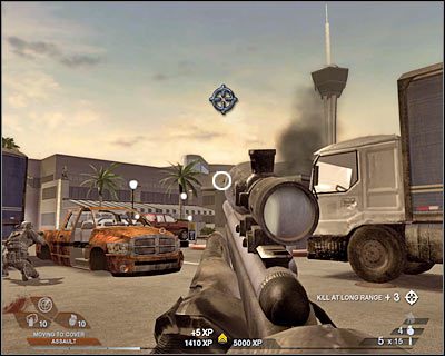 Docelowo masz dotrzeć do pokazanego na screenie przejścia - Pościg (cz.1) | Akt 3 - Centrum rekreacyjne | Rainbow Six Vegas 2 - Tom Clancys Rainbow Six Vegas 2 - poradnik do gry