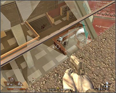 Zabij zaznaczonego przeciwnika, po czym likwiduj kolejnych wrogów - Biblioteka publiczna (cz.3) | Akt 3 - Centrum rekreacyjne | Rainbow Six Vegas 2 - Tom Clancys Rainbow Six Vegas 2 - poradnik do gry