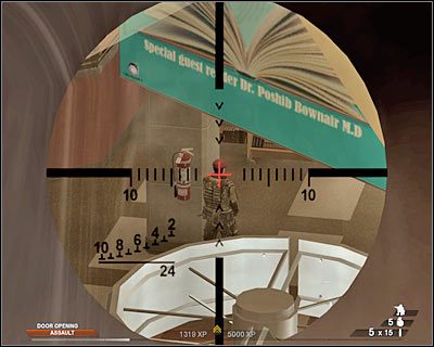 Teraz udziel wsparcia kolegom, pomagając im w eliminacji kolejnych wrogów - Biblioteka publiczna (cz.2) | Akt 3 - Centrum rekreacyjne | Rainbow Six Vegas 2 - Tom Clancys Rainbow Six Vegas 2 - poradnik do gry