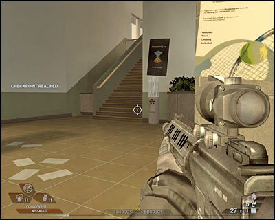 Od razu wyślij kolegów do widocznych tam drzwi - Hala sportowa (cz.2) | Akt 3 - Centrum rekreacyjne | Rainbow Six Vegas 2 - Tom Clancys Rainbow Six Vegas 2 - poradnik do gry