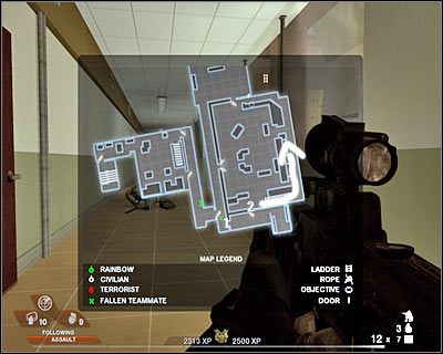 Znajdziesz się na tyłach konstrukcji służących do wspinaczki - Ośrodek sportowy (cz.4) | Akt 3 - Centrum rekreacyjne | Rainbow Six Vegas 2 - Tom Clancys Rainbow Six Vegas 2 - poradnik do gry