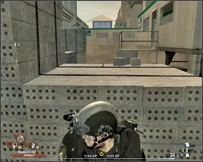 Do eliminacji bardziej oddalonych wrogów używaj snajperki, choć wesprą Cię tu Twoi podwładni - Podziemny parking (cz.3) | Akt 2 - Stara część Vegas | Rainbow Six Vegas 2 - Tom Clancys Rainbow Six Vegas 2 - poradnik do gry