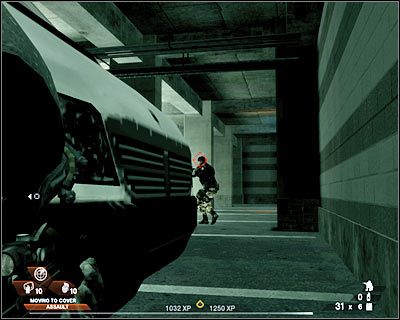 Przed Tobą najtrudniejszy fragment przeprawy przez parking - Podziemny parking (cz.1) | Akt 2 - Stara część Vegas | Rainbow Six Vegas 2 - Tom Clancys Rainbow Six Vegas 2 - poradnik do gry