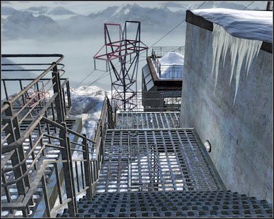 Jak już wcześniej wspomniałem, do celu prowadzi wyłącznie jedna ścieżka, tak więc nie możesz się tu zgubić - Negocjacje (cz.1) | Akt 1 - Pireneje | Tom Clancys Rainbow Six Vegas 2 - Tom Clancys Rainbow Six Vegas 2 - poradnik do gry