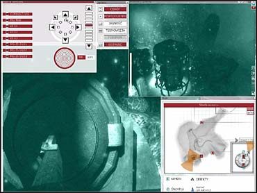 Po udanej akcji, kolejny raz wycofaj batyskaf na środek i zwróć go w stronę trzeciego zamka (na mapie widokiem z kamery w dół) - 05C, 05D, 05E - Otwarcie pierwszego, drugiego i ostatniego z trzech zamków kluczy oka | Zadanie 05 - eXperience112 - poradnik do gry
