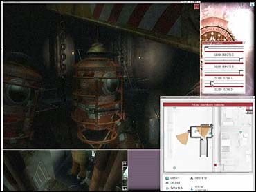 Za pomocą widocznych na nim przy czterech silnikach suwaków musisz naprowadzić ramię dźwigu nad batyskaf nr 2 (jedyny sprawny) i przemieścić go nad otwartą śluzę - 04B - Znalezienie ciepłego stroju (cz.2) | Zadanie 04 | eXperience112 - eXperience112 - poradnik do gry