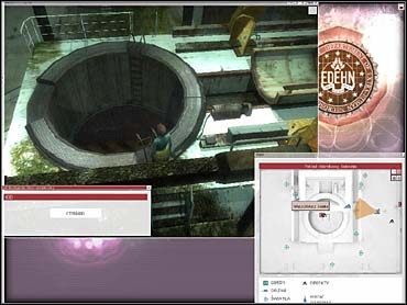 Pora opuścić miejsce pracy komputerowców i powędrować do hali z batyskafami, skieruj więc dziewczynę do wyjścia (w górze mapki, w lewej części tego pomieszczenia, czyli CT7T) - 04B - Znalezienie ciepłego stroju (cz.2) | Zadanie 04 | eXperience112 - eXperience112 - poradnik do gry