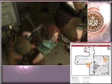 Tam poprowadź ją w górę korytarza pod drzwi do 1P10 (po prawej) - 02E - Wprowadzenie W.O. do kabiny inhalacyjnej | Zadanie 02 | eXperience112 - eXperience112 - poradnik do gry