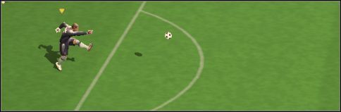 Bardzo przydatnym elementem gry, zwłaszcza wśród drużyn, które preferuję grę środkiem boiska, są podania prostopadłe, na dobiegnięcie - Podajemy | Na boisku w UEFA Euro 2008 - UEFA Euro 2008 - poradnik do gry