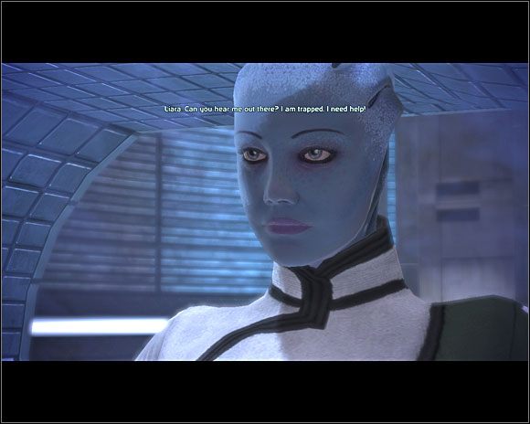 Na dole możemy pozbierać przedmioty z pojemników - [5. Therum - Liara TSoni] Ruiny - Mass Effect - PC - poradnik do gry